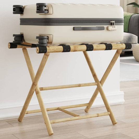 Folding Luggage Rack 62x42x50,5 cm Bamboo